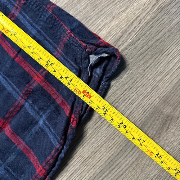 L.L. Bean Men's 1912 Field Flannel Shirt - Navy/Red - Picture 6 of 6